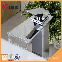 New products chrome single lever bathroom sink waterfall faucet